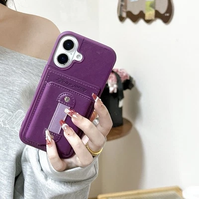 Funda de teléfono billetera de cuero para iPhone 17 Air 17 16 Pro Max 13 15 14 12 11 XR 7 XS Foto 1 de 4