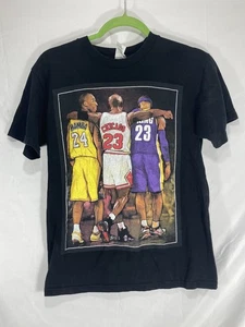 Kobe Bryant Michael Jordan LeBron James Kids T-Shirt Size Medium Read Desc - Picture 1 of 20