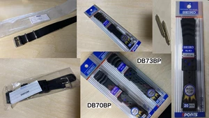 Seiko Genuine Rubber Strap 2-Pack/3-Pack DB71BP DB70BP DB73BP Z20 18/20/22mm - Picture 1 of 38