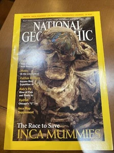 National Geographic - May 2002 - The Race To Save Inca Mummies - Picture 1 of 3