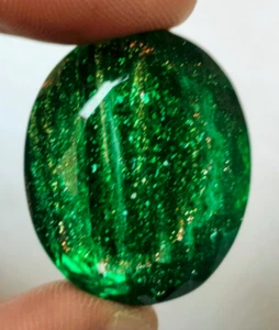 70.25 Ct. Large Green Emerald Sunstone Oval Cut Loose Gemstone @Thanksgiving - Picture 1 of 7