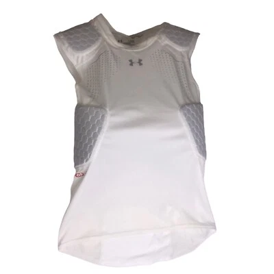 Under Armour Gameday Armour Pro 5-Pad Top M-Hex Size Large Men’s, White - Image 1 of 4