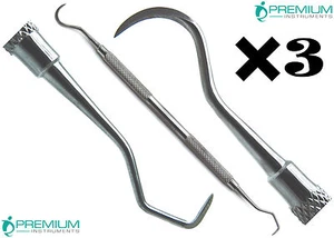 3 Stück Sicheltowner U15/33 Jacquette Scaler Dental Premium Instrumente - Bild 1 von 4