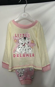 Disney 101 Dalmatiner Little Dreamer Baby Mädchen Schlafanzug 6/9 Monate 100% Baumwolle - Bild 1 von 4