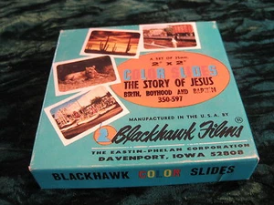 Farbdias Die Geschichte von Jesus Blackhawk Filme 50 Vintage 2" x 2" - Bild 1 von 10