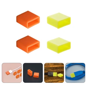 40 Pcs USB Dust Plug Silicone Cable Protectors Charging Cap Covers Connector - Photo 1 sur 12