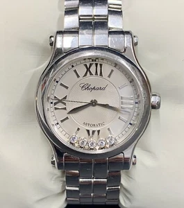 Chopard 8573 Diamond Happy Sport 30mm Automatic Ladies Watch - Picture 1 of 13