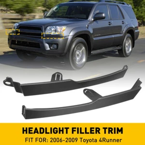 For 2006-2009 Toyota 4Runner Front Headlight Lamp Filler Molding Trim Panel 2pcs - Picture 1 of 19