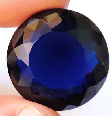 AAA+ 94.40 Ct. Large Blue Tanzanite Round Cut Loose Gemstone Gift for Women/Her - Image 1 of 4