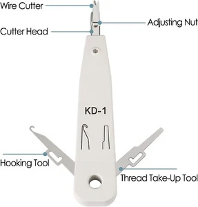 Punch Down Impact Tool Krone style IDC Network Terminal Blocks RJ45 CAT5 RJ11 - Picture 1 of 8