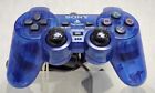 Sony PlayStation 2 PS2 Blue Clear Controller DualShock OEM SCPH-10010 050323WT