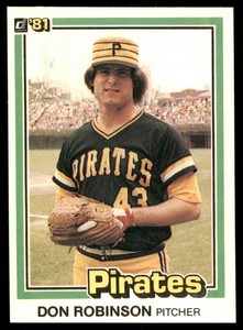 1981 Donruss Set Break A Don Robinson #375 NM-MT or Better Pittsburgh Pirates