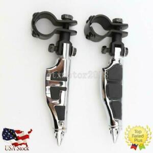 Motorcycle Foot Pegs Rest Clamps For Yamaha V-Star XVS 650 950 1100 1300 Classic