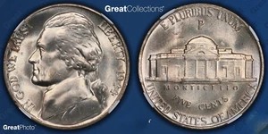 MS66 Error WAR NICKEL 1944-P Jefferson Nickel Obverse Lamination at 10:00 NGC... - Picture 1 of 3