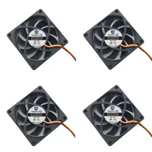 2/4x 12V PC Ventilator lüfter 70mm 80mm 60/50/40/30/25mm Leise PC Gehäuselüfter - Bild 1 von 59