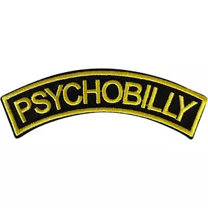 Psychobilly Patch Bügeleisen Aufnähen Kleidung Tasche Rockabilly Punk Rock bestickt Abzeichen - Bild 1 von 1