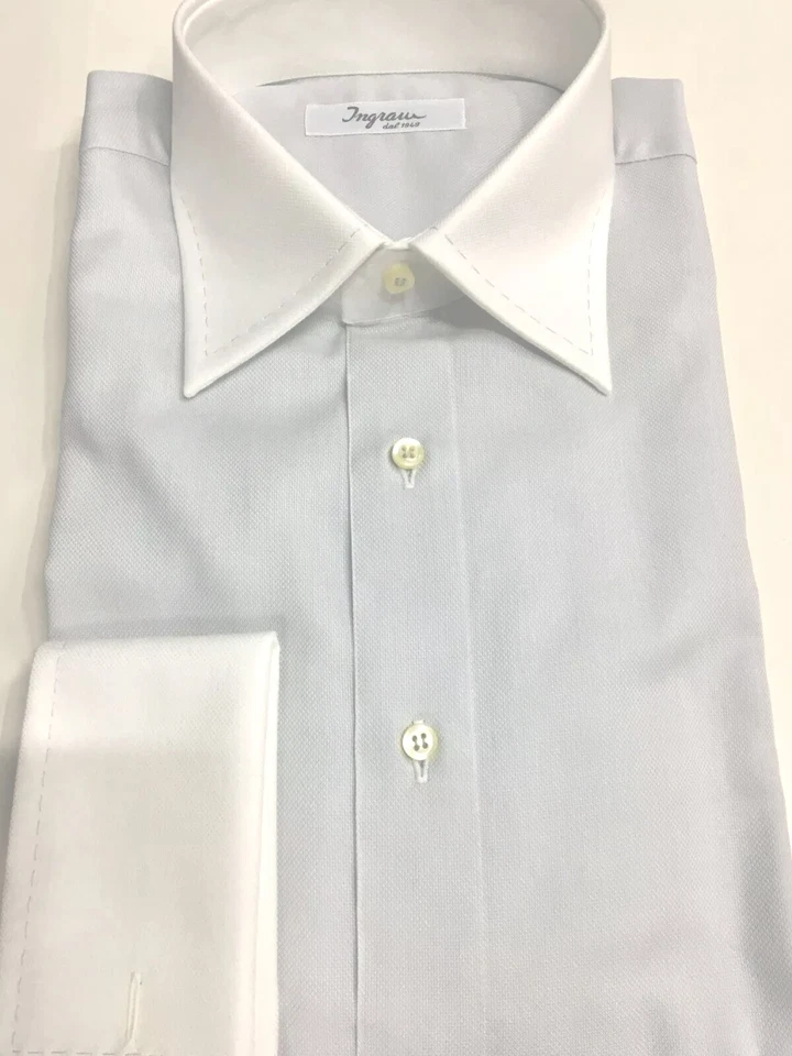 CAMICIA UOMO FIRMATA  INGRAM  CERIMONIA ELEGANTE SPORTIVA - Immagine 1 di 4