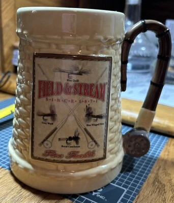 Field & Stream Weave Coffee Mug Stein Fishing Houston Harvest Item 625801 Used - Image 1 of 4