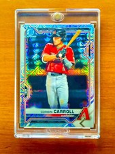 Corbin Carroll RARE ROOKIE RC MOJO REFRACTOR INVESTMENT CARD SSP CHROME ROY MINT