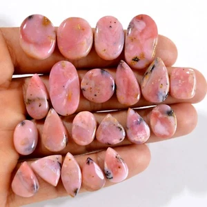 21 Pcs 156 Cts Natural Pink Opal Cabochon Gemstone Lot Size 11x10 23x13mm #14391 - Picture 1 of 5