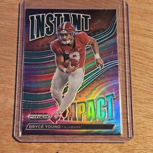 2023 Prizm Draft Picks Bryce Young Instant Impact Green Rookie #II-1 RC Insert - Picture 1 of 2