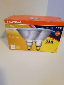 Sylvania 2 per box 12.5W 3000K Non-Dimmable PAR38 LED Lamp 40336 Equals 100W - Picture 1 of 3