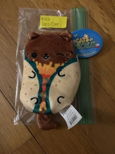 #142 Peluche Sacco Fagioli Gatti vs Sottaceti 4" - Gatto Taco Nuovo con etichette - Foto 1 di 2