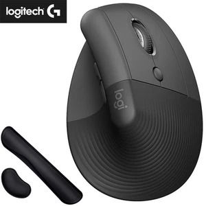 Logitech Core Ergo Series LIFT Vertical Ergonomic Wireless Mouse with Wrist Pads - Picture 1 of 12