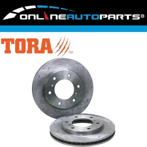 2 Front Slotted + Drilled Disc Brake Rotors for Challenger PB PC 4X4 2009~2015 - Picture 1 of 2