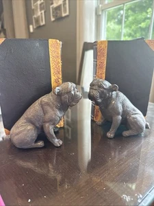 Bulldogge Deko Buchstützen Figuren Hund Haustiere Deko 8"x6"x7" NEU - Bild 1 von 12