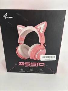 SOMIC GS510 3.5MM Cat Ear Headset Wired Gaming Headset PS5/ PS4/PC - Picture 1 of 5