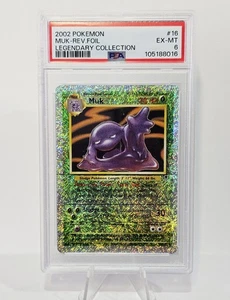 Muk 16/110 - 2002 Pokemon Legendary Collection Reverse Holo - PSA 6 EX-MT - Picture 1 of 2