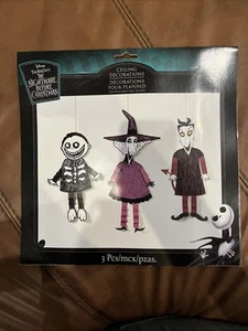 The Nightmare Before Christmas Ceiling Decorations - Lock, Shock & Barrel - New - Picture 1 of 3