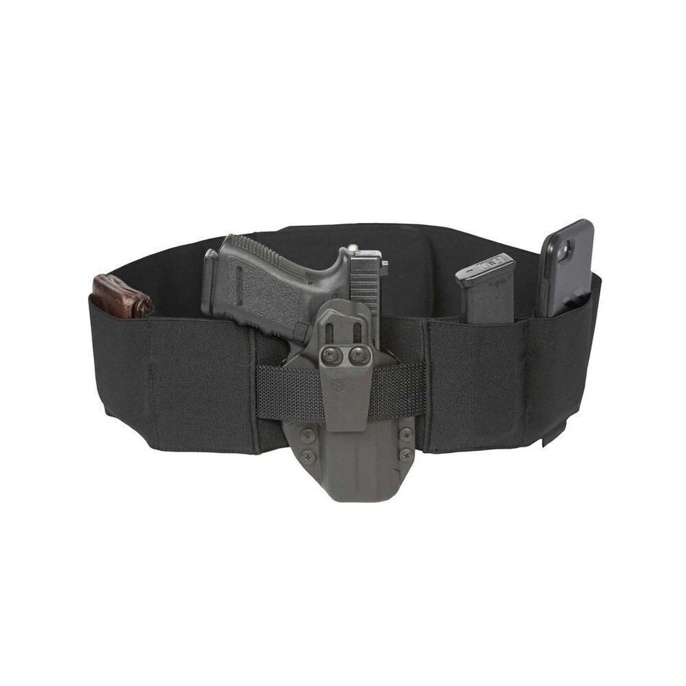 Blackhawk 60SB03BK Stache N.A.C.H.O. Belly Band Large Black Elastic Handgun