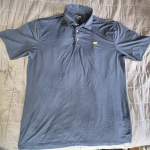 Masters Golf Shirt Mens XL Performance Tech Augusta National Embroidered Polo - Picture 1 of 10