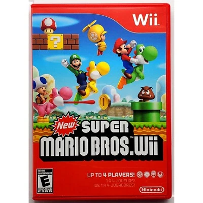 New Super Mario Bros. Wii - Nintendo Pristine Tested Authentic 1Y Guarantee - image 1 of 4
