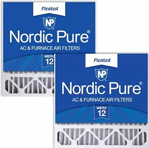 Filtro de aire Nordic Pure 20x20x5 repuesto Honeywell/Lennox 2PK MERV12 (441D) - Imagen 1 de 7