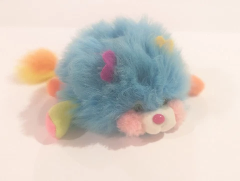 VINTAGE 1986 MATTEL POPPLES REVERSIBLE  PUFFLING Blue Orange Yellow Green Cover