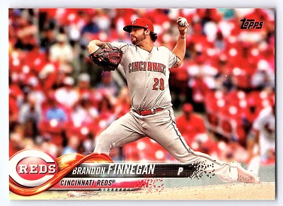 2018 Topps Series 1 Base #  301 Brandon Finnegan - Cincinnati Reds - Image 1 of 2