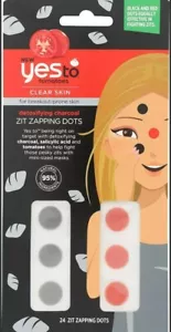 Yes To Tomatoes Detoxifying Charcoal Zit Zapping Dots, Red, 24 ea - Picture 1 of 1