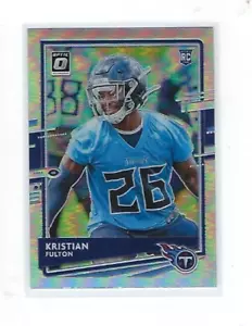 2020 Panini Donruss Optic Kristian Fulton Silver Holo RC Rookie #109 Titans - Picture 1 of 2