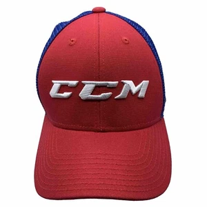 CCM Hat Red Blue Snapback Trucker Cap Rare - Picture 1 of 9