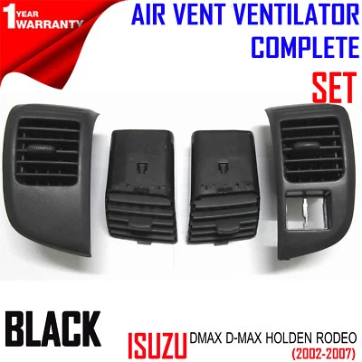 AIR VENT VENTILATOR COMPLETE SET FOR ISUZU DMAX D-MAX HOLDEN RODEO 2002-2006 07 - image 1 of 2