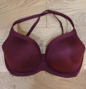 Victoria's Secret 32DDD Wine Body by Victoria BBV Plunge T-Shirt No-Wire Bra EUC - Picture 1 of 3