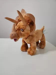 Build A Bear Triceratops Plush Dinosaur 16" Long Rusty Orange BABW Pre-Owned - Picture 1 of 6
