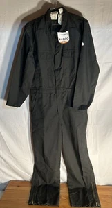 Fire Resistant Glenguard Coverall  by Rasco Black Cotton 5.3 Oz 38T - Picture 1 of 12