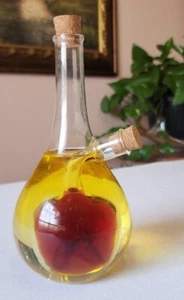 Olio e Aceto Doppio Duetto Cruet Mela Design Nuovo - Foto 1 di 9