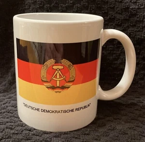 EAST GERMANY (DDR) FLAG Coffee / Tea Mug; East German National Flag-NEW - Picture 1 of 2