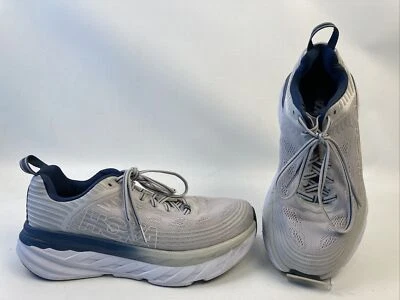 Hoka One One Bondi 6 Gray - 1019272 LRNC Women's Grey Blue Running Shoes Sz 8.5D - Image 1 of 4