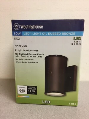 Westinghouse 63156 Oil Rubbed Bronze Switch LED Lantern Fixture - Image 1 of 2